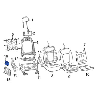 Dodge OE - Front Right Seat Lumbar Switch