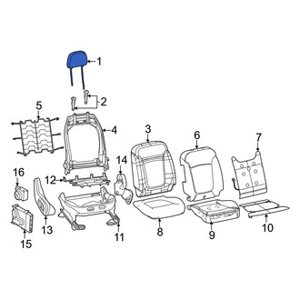 Dodge OE - Front Right Headrest