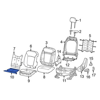Dodge OE - Front Left Lower Seat Heater Pad