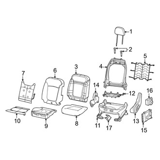 Dodge OE - Seats & Tracks - Driver Seat Components (With Power)