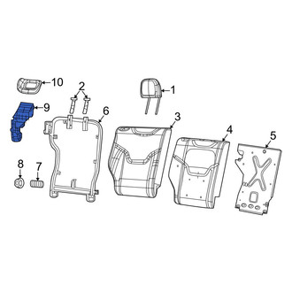Dodge OE - Rear Right Folding Seat Latch