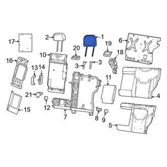 Dodge OE - Rear Left Headrest