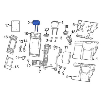 Dodge OE - Rear Center Headrest