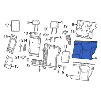 Dodge OE - Rear Left Seat Back Cushion Cover