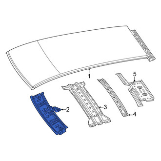Dodge OE - Front Roof Header Panel