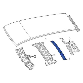 Dodge OE - Rear Roof Bow