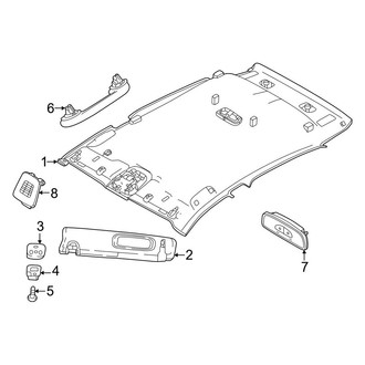Dodge OE - Roof - Interior Trim (W/O Sunroof), (GT)