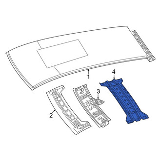 Dodge OE - Rear Roof Header Panel