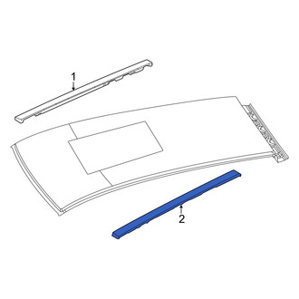 Dodge OE - Left Roof Molding