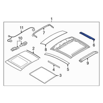 Dodge OE - Left Sunroof Guide Jaw