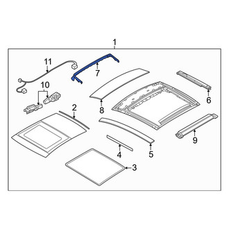 Dodge OE - Sunroof Deflector
