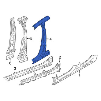 Dodge OE - Right Outer Body B-Pillar