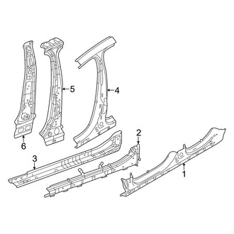 Dodge OE - Pillars, Rocker & Floor - Center Pillar & Rocker