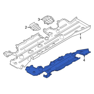 Dodge OE - Left Floor Pan Splash Shield