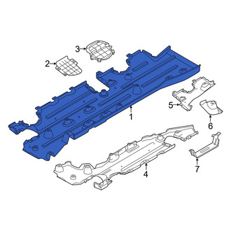 Dodge OE - Right Floor Pan Splash Shield