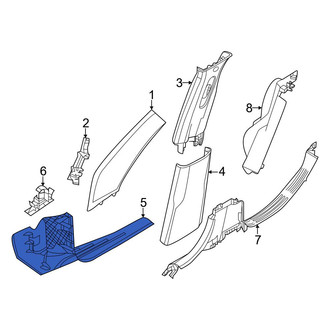 Dodge OE - Rear Left Door Sill Plate