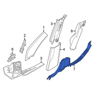Dodge OE - Rear Right Door Sill Plate