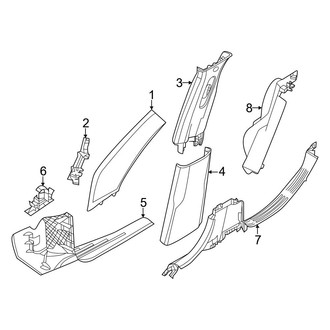 Dodge OE - Pillars, Rocker & Floor - Interior Trim