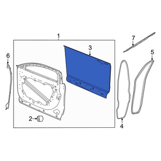 Dodge OE - Front Left Outer Door Outer Panel
