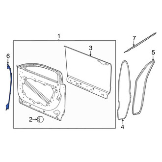 Dodge OE - Front Left Door Shell Seal