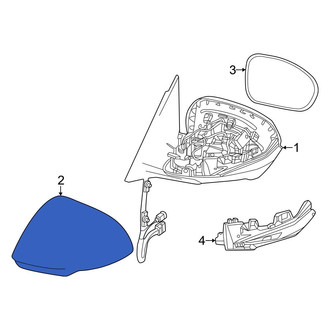 Dodge OE - Front Left Door Mirror Cover