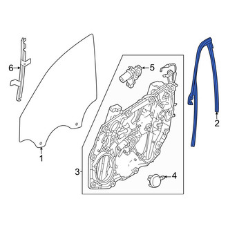 Dodge OE - Rear Left Window Channel