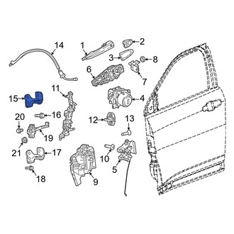 Dodge OE - Front Left Upper Door Hinge