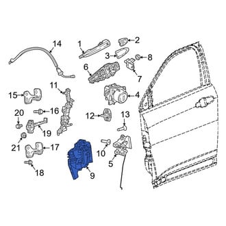 Dodge OE - Front Left Door Latch Assembly