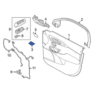 Dodge OE - Front Left Door Panel Insert