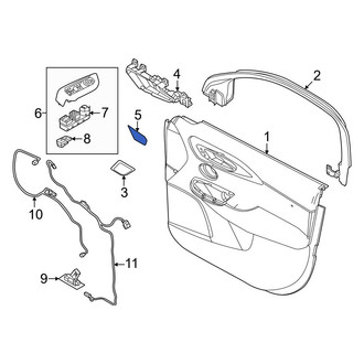 Dodge OE - Front Right Interior Door Handle Screw Cap