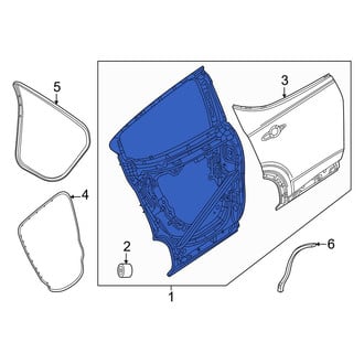 Dodge OE - Rear Left Door Shell