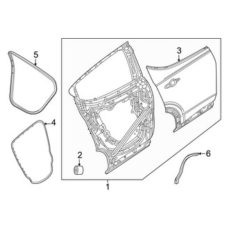Dodge OE - Rear Door - Door & Components