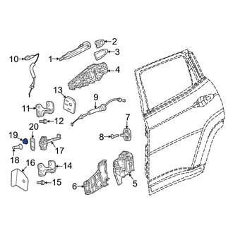Dodge OE - Door Check Nut