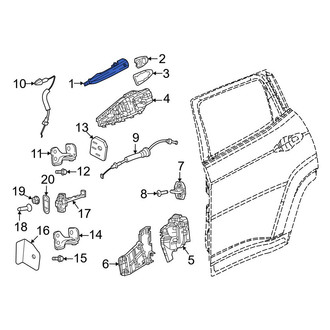 Dodge OE - Rear Outer Exterior Door Handle