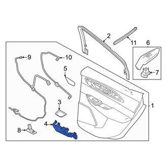 Dodge OE - Rear Left Inner Interior Door Handle