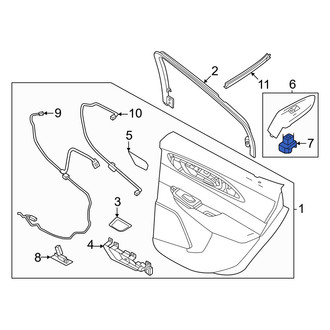 Dodge OE - Front Right Door Window Switch