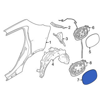 Dodge OE - Rear Drive Motor Battery Pack Charging Port Pocket