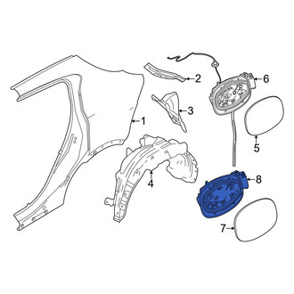 Dodge OE - Rear Drive Motor Battery Pack Charging Port Door