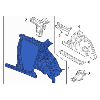 Dodge OE - Rear Left Inner Quarter Panel