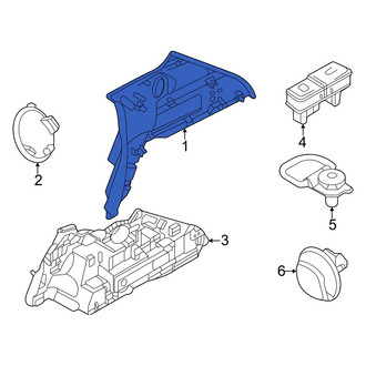 Dodge OE - Rear Right Upper Interior Quarter Panel Trim Panel