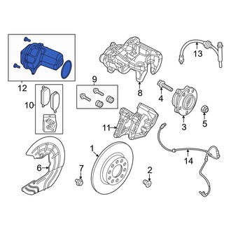 Dodge OE - Rear Parking Brake Actuator
