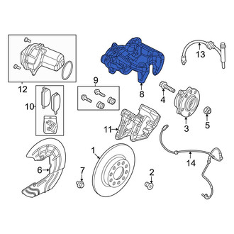 Dodge OE - Front Left Disc Brake Caliper
