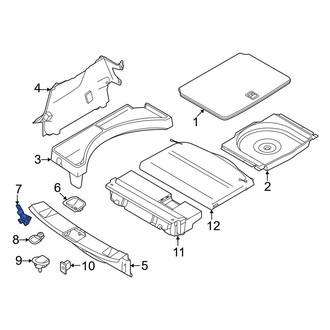 Dodge OE - Left Liftgate Trim Scuff Plate Bracket