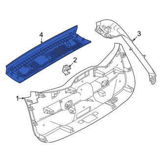 Dodge OE - Rear Upper Liftgate Trim