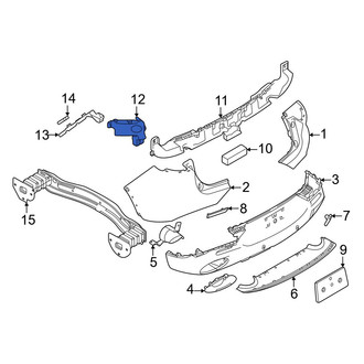 Dodge OE - Rear Left Lower Bumper Cover Bracket