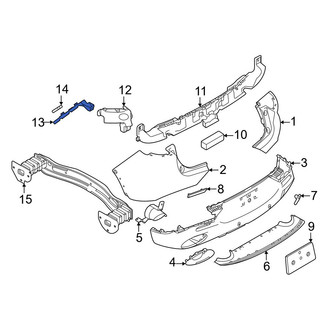 Dodge OE - Rear Left Upper Bumper Cover Bracket