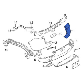Dodge OE - Rear Right Upper Bumper Cover