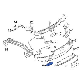 Dodge OE - Front Left Bumper Trim