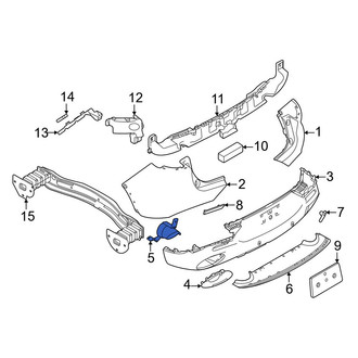 Dodge OE - Rear Left Bumper Cover Heat Shield