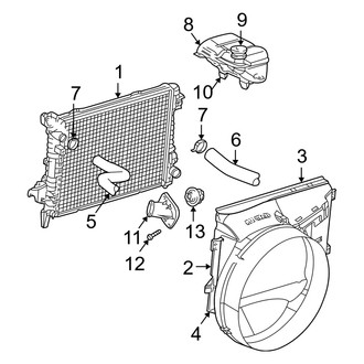 Dodge OE - Cooling - Radiator & Components (3.7L)